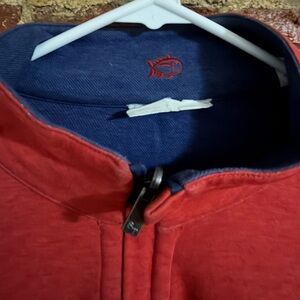 Southern Tide Red and Blue Men's Sweater